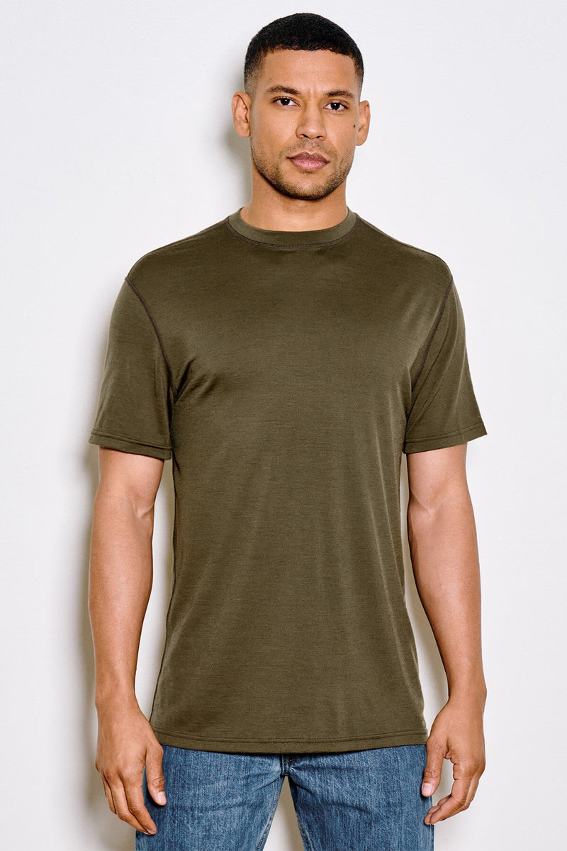 210G MERINO WOOL SHORT SLEEVE CREW