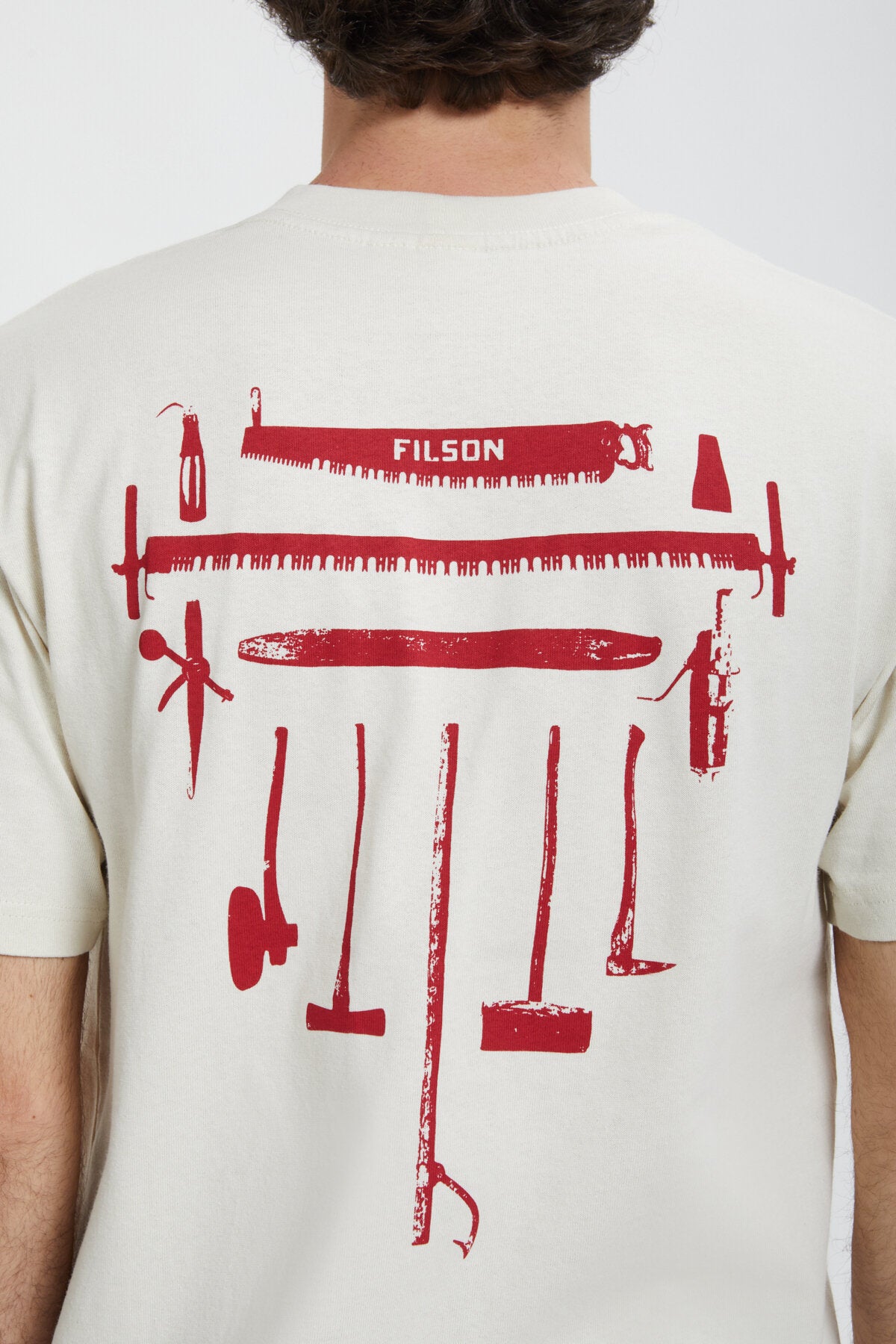 FRONTIER GRAPHIC T-SHIRT Silver birch/savy re by Filson Man