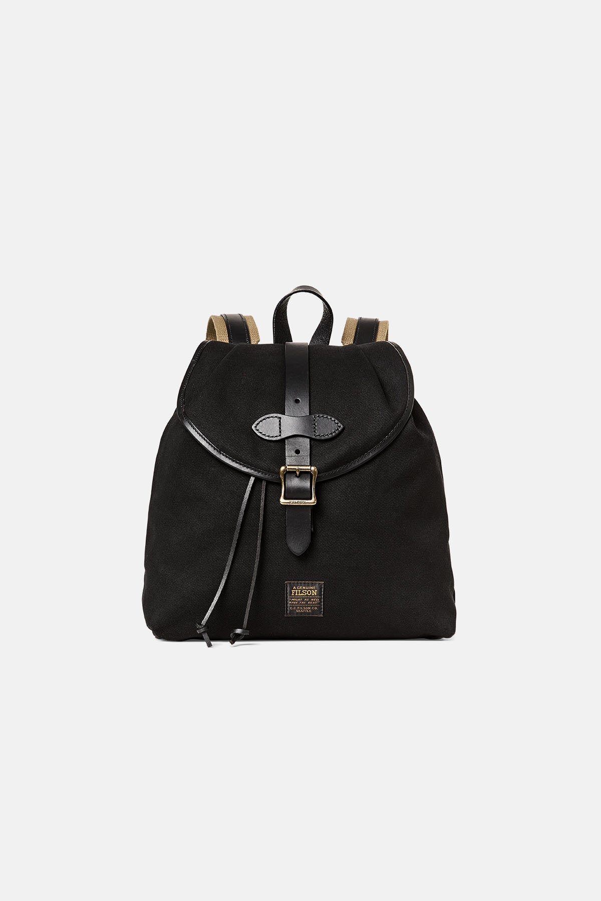 Drawstring Rugged Backpack RUGGED TWILL DRAWSTRING BACKPACK Black by Filson Woman | Women | WP Store