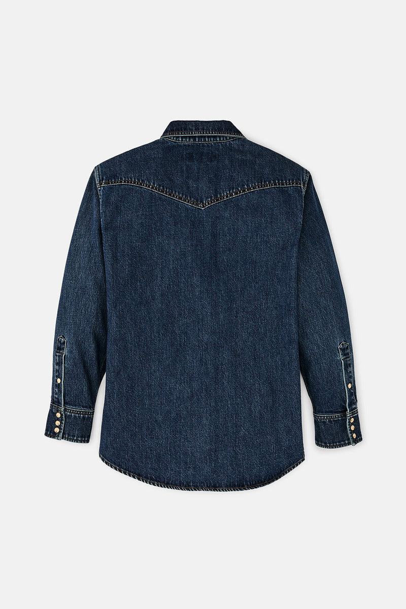 CAMICIA WESTERN IN DENIM DA DONNA