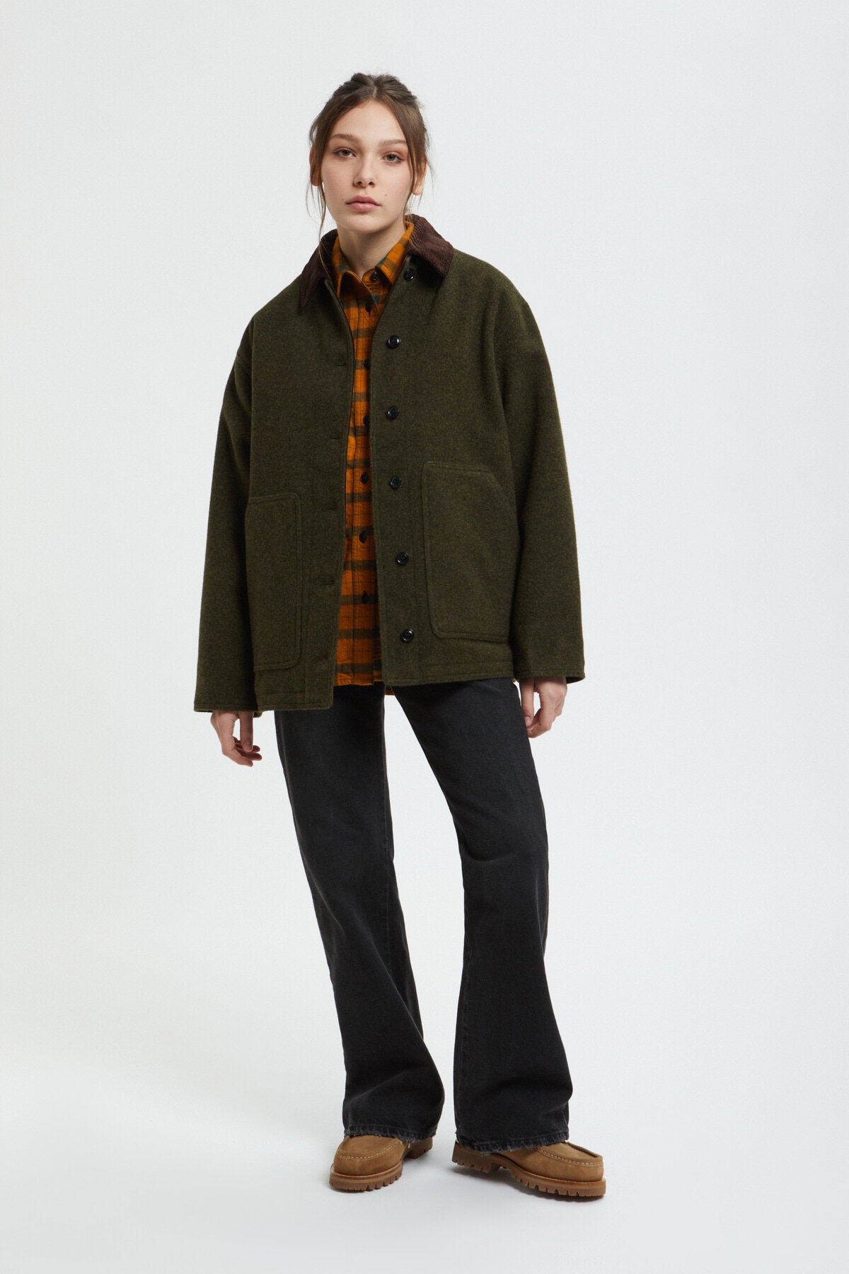 WOMEN S MACKINAW WOOL BARN COAT Forest green by Filson Woman Women WP Store