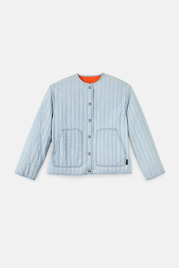 WOMEN’S CHAMBRAY QUILTED JACKET