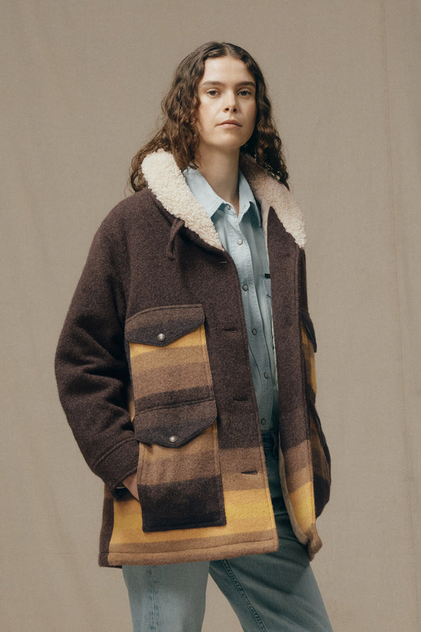 CAPPOTTO CON COLLETTO SCIALLATO KODIAK DA DONNA