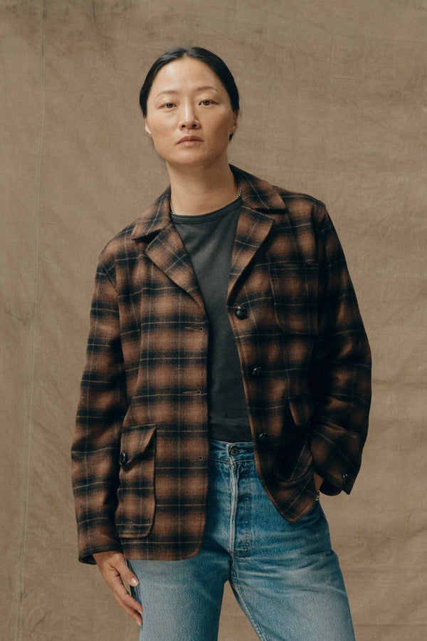 BLAZER DESTRUTTURATO IN LANA DA DONNA