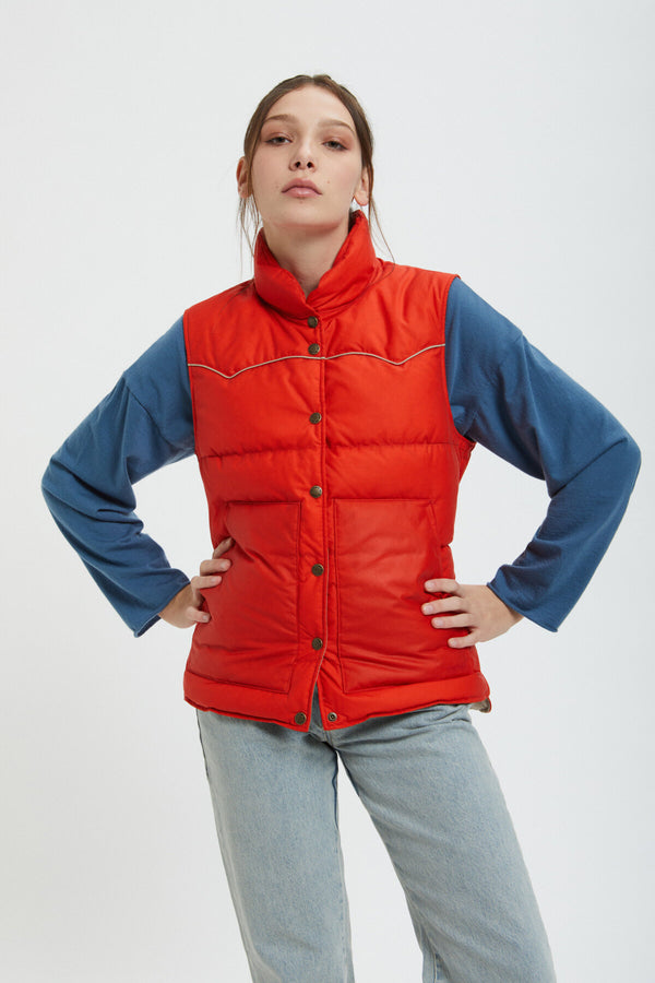 WOMEN'S WAXED DOWN VEST