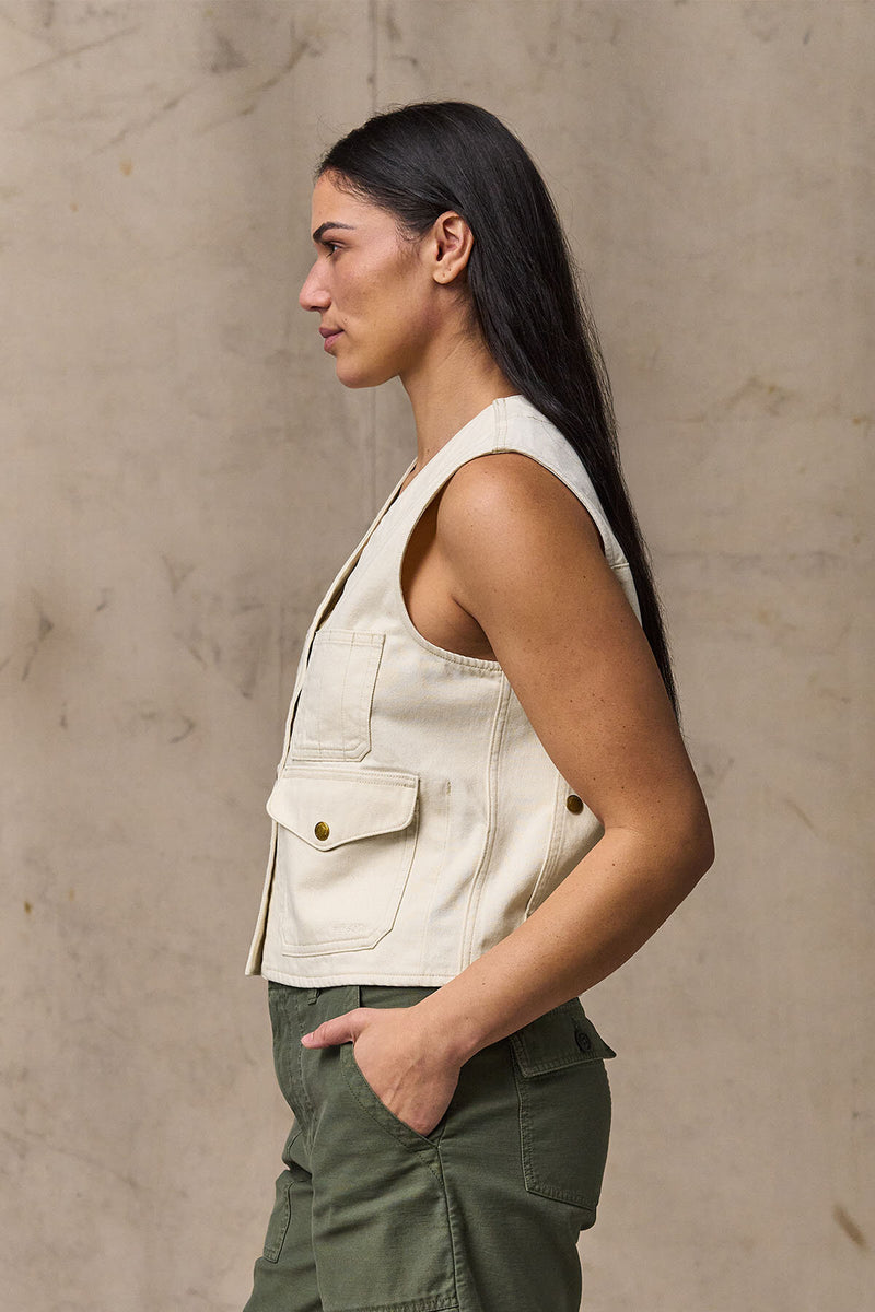 WOMEN'S ARCHIVE CRUISER VEST Natural seed by Filson Woman | Women