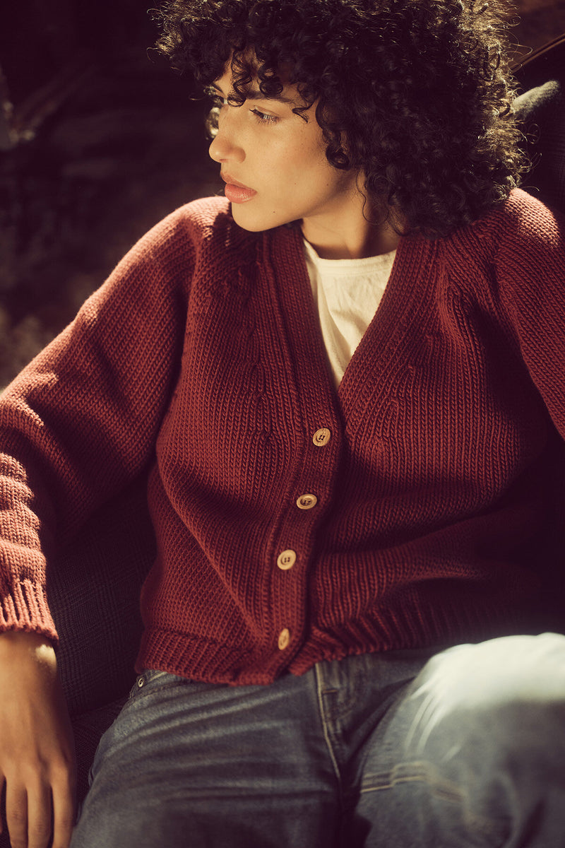 CARDIGAN RUSTIC IN COTONE DA DONNA