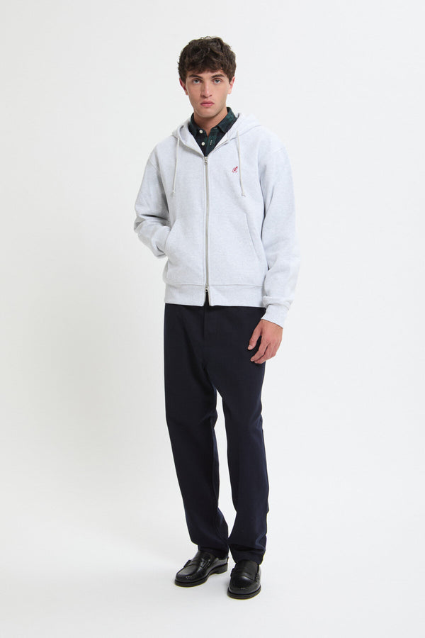 Felpa con cappuccio e zip One Point