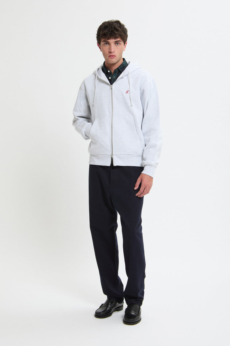 Felpa con cappuccio e zip One Point