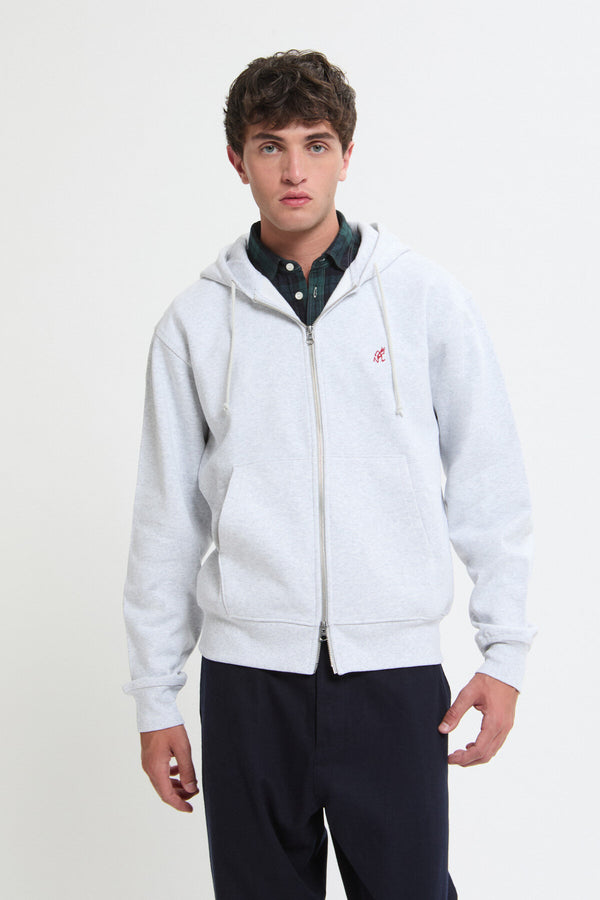 Felpa con cappuccio e zip One Point