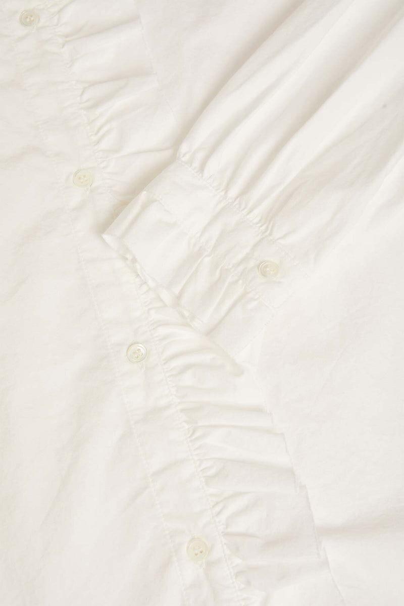 Camicia con collo arricciato