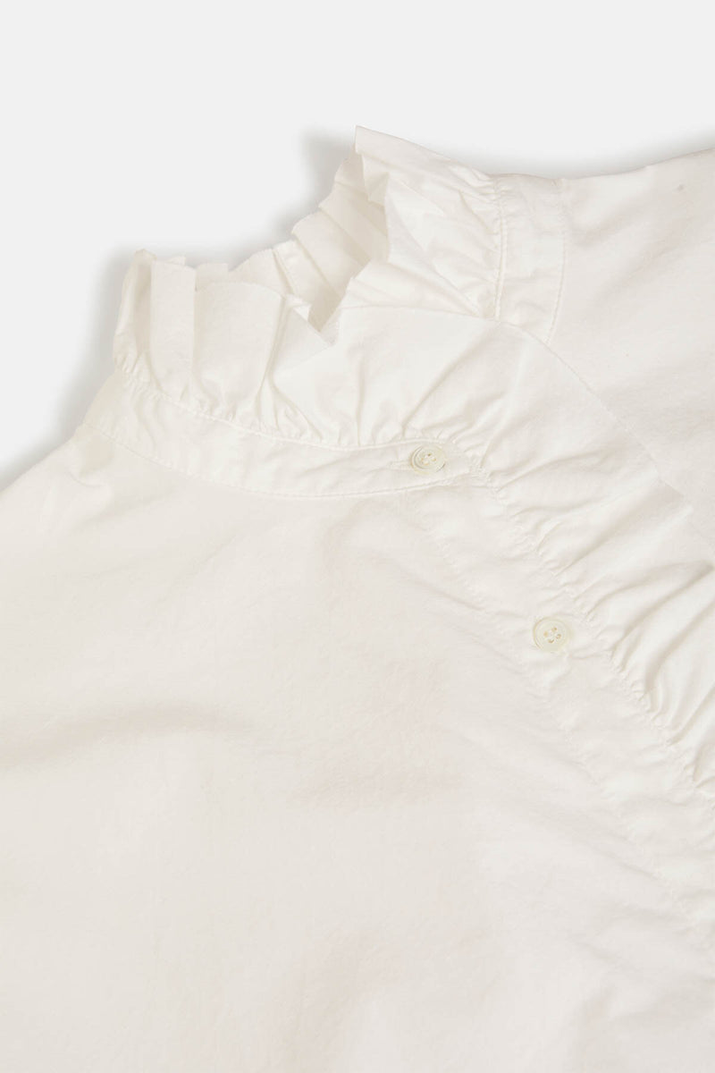 Camicia con collo arricciato