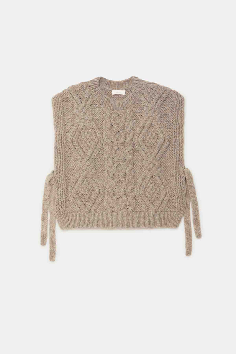 Gilet in maglia a fantasia peruviana