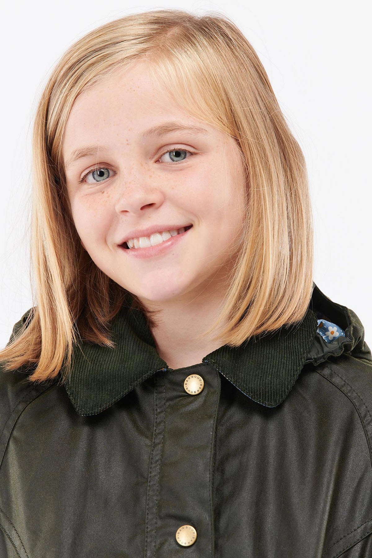 Girls Beadnell Jacket Fern folky floral by Barbour Kid | Girl | WP
