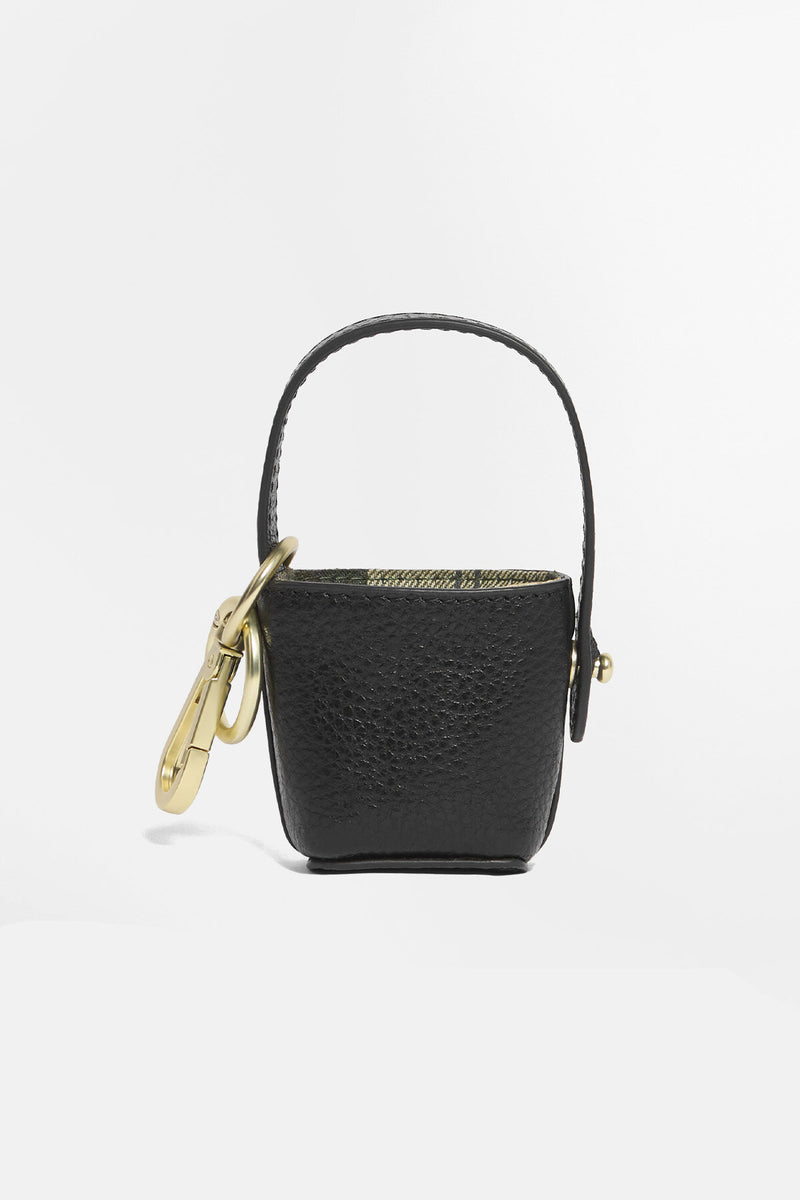 Leather Bucket Bag Charm Black by Barbour Lady | Women | WP Store