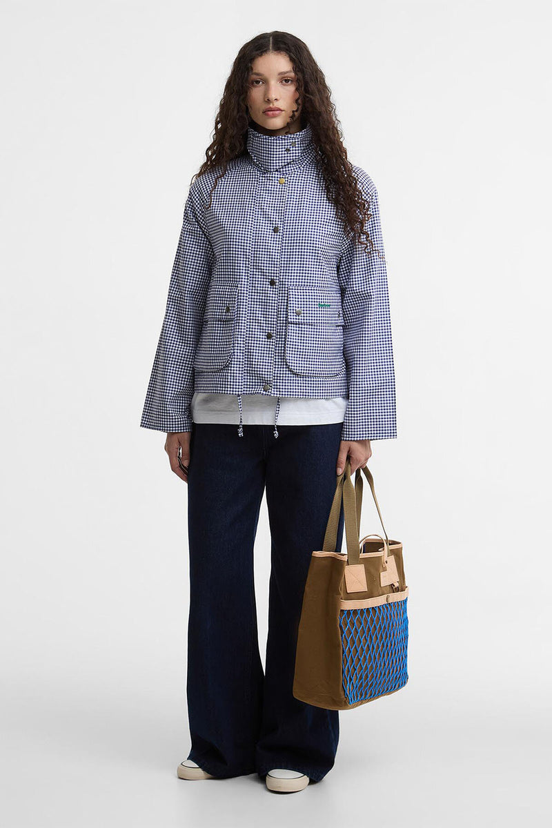 Paul Smith Loves Barbour Gingham Spey Casual Jacket Navy/white