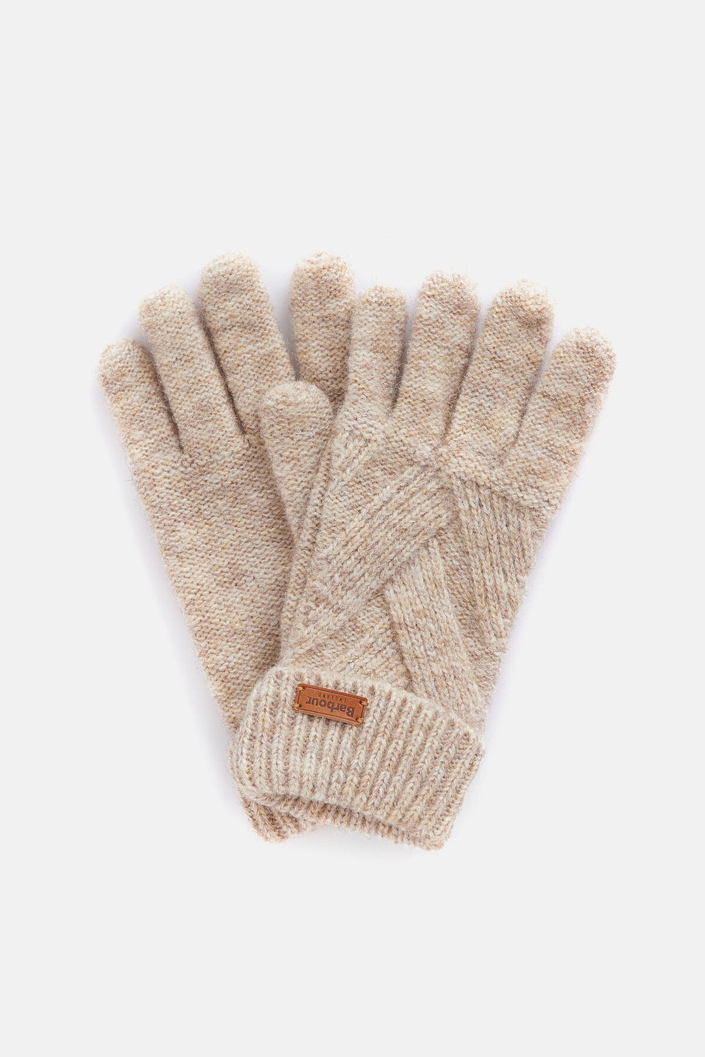 Dace Cable Knit Gloves Sand beige by Barbour Lady Women WP Store