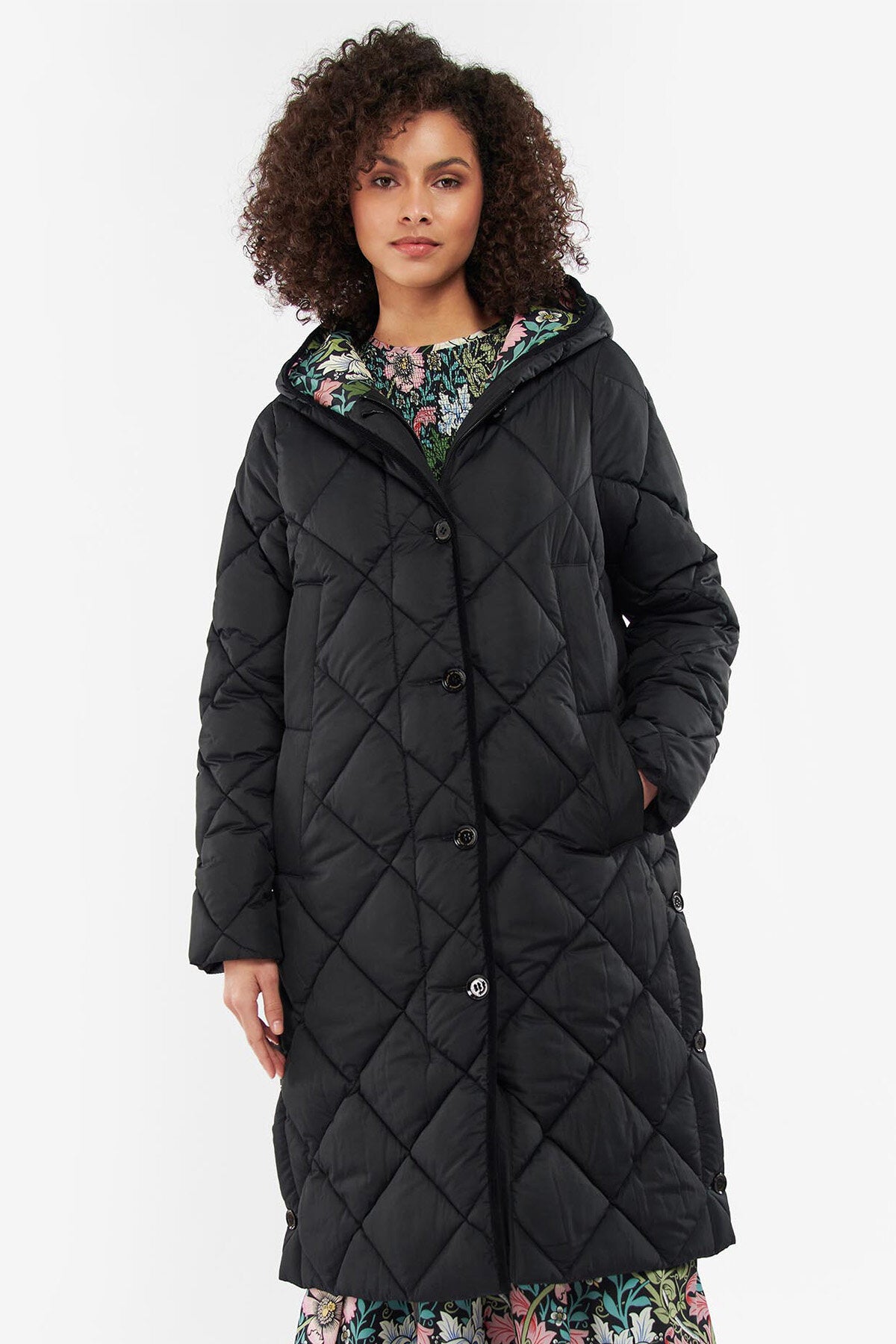 Barbour x House of Hackney Valette Quilted Jacket Black crompton