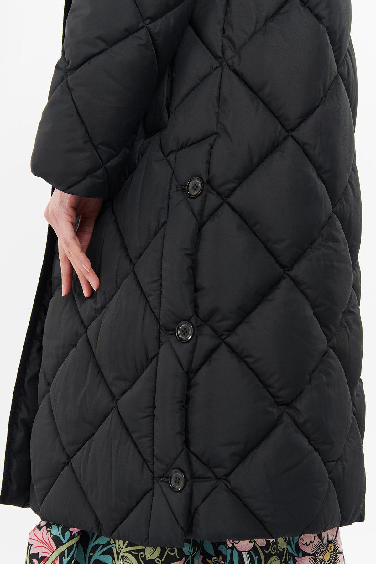 Barbour x House of Hackney Valette Quilted Jacket Black crompton