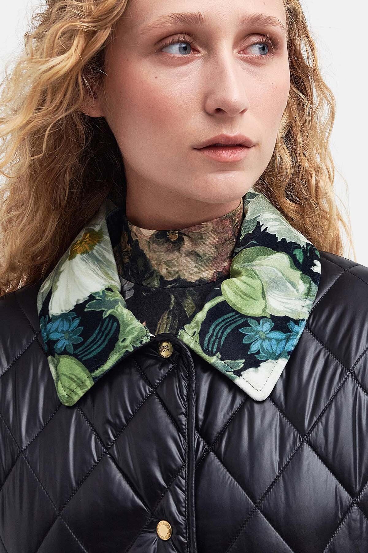 Barbour x House of Hackney Laving Quilted Jacket Black/papavera by