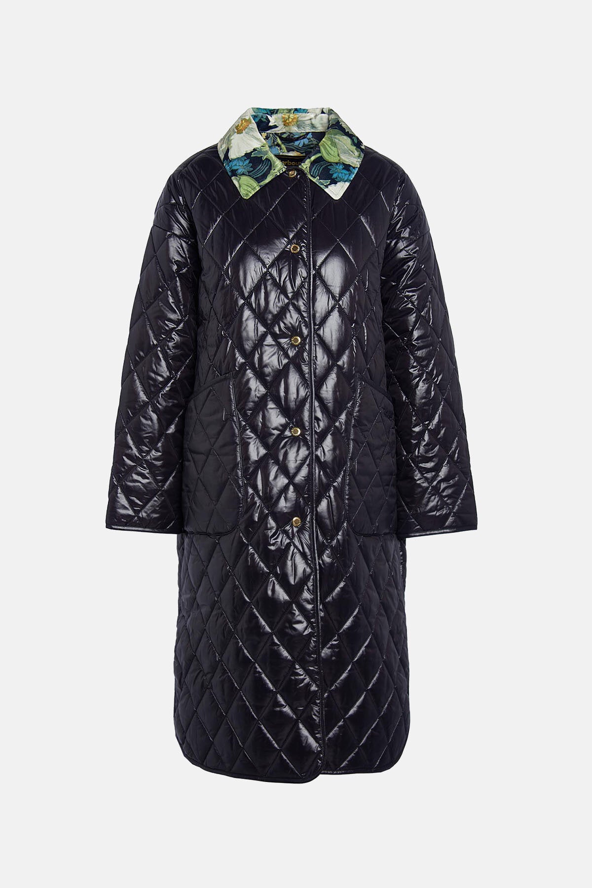 Barbour x House of Hackney Laving Quilted Jacket Black/papavera by