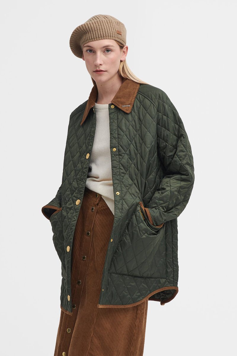 30th Anniversary Liddesdale Oversized Quilted Jacket Olive/classic