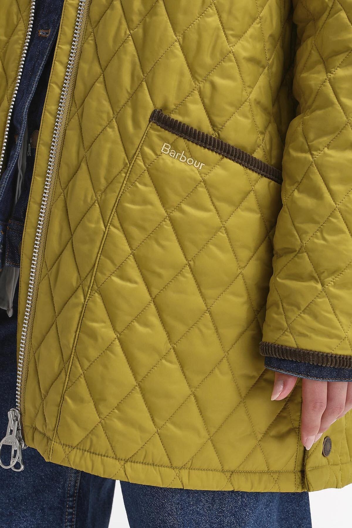 Barbour バブアー ジャケット 黄 コート EDIT BY ALEXA Barbour The Edit by Alexa Dominic Quilted Jacket Pollen/olive by
