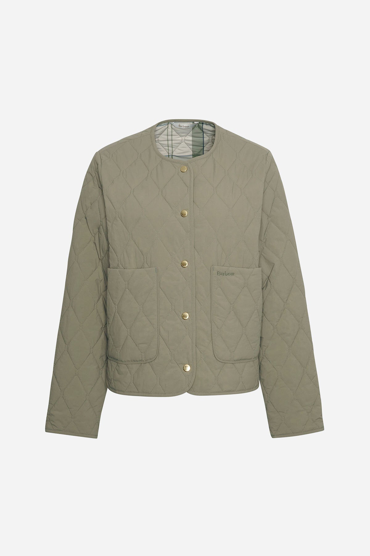 Monroe Quilted Jacket Dusky green/rosemary by Barbour Lady | Women