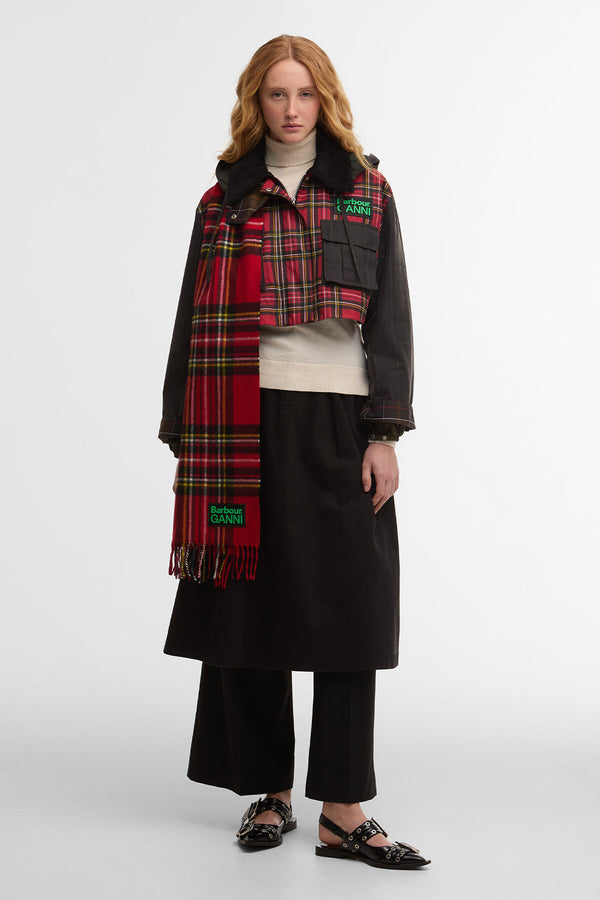 Sciarpa con motivo tartan Barbour x GANNI