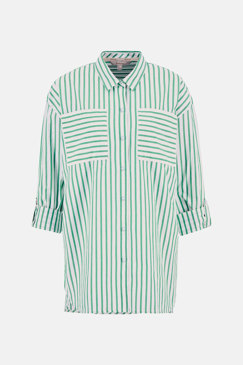 Camicia a maniche lunghe Nicola a righe dalla vestibilità rilassata