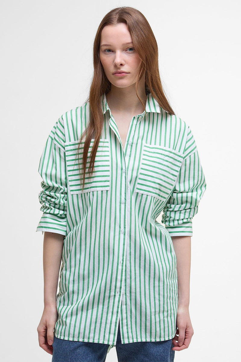Camicia a maniche lunghe Nicola a righe dalla vestibilità rilassata
