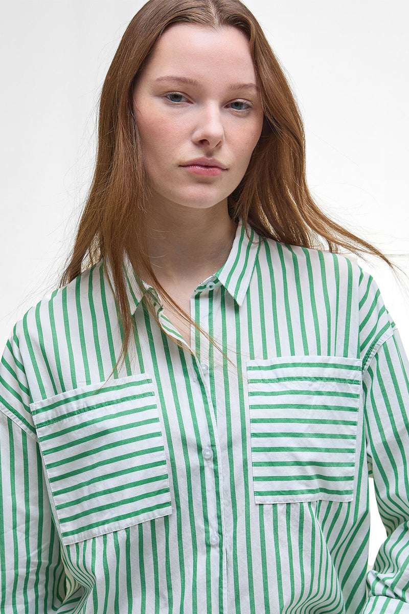 Camicia a maniche lunghe Nicola a righe dalla vestibilità rilassata