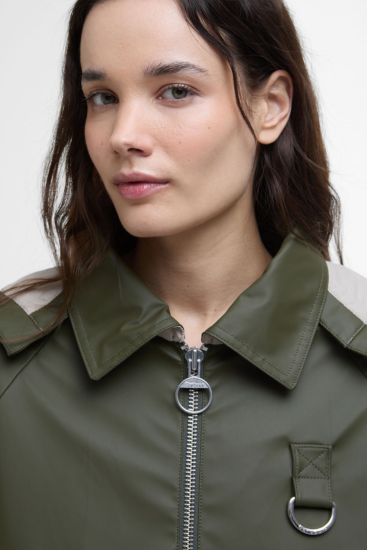 Barbour June Showerproof Jacket Deep olive by Barbour Lady | Women