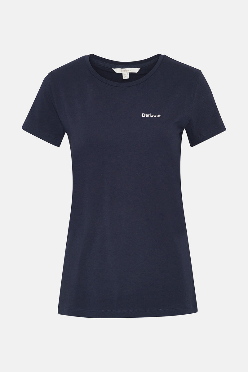 T-shirt con logo Saltford Barbour