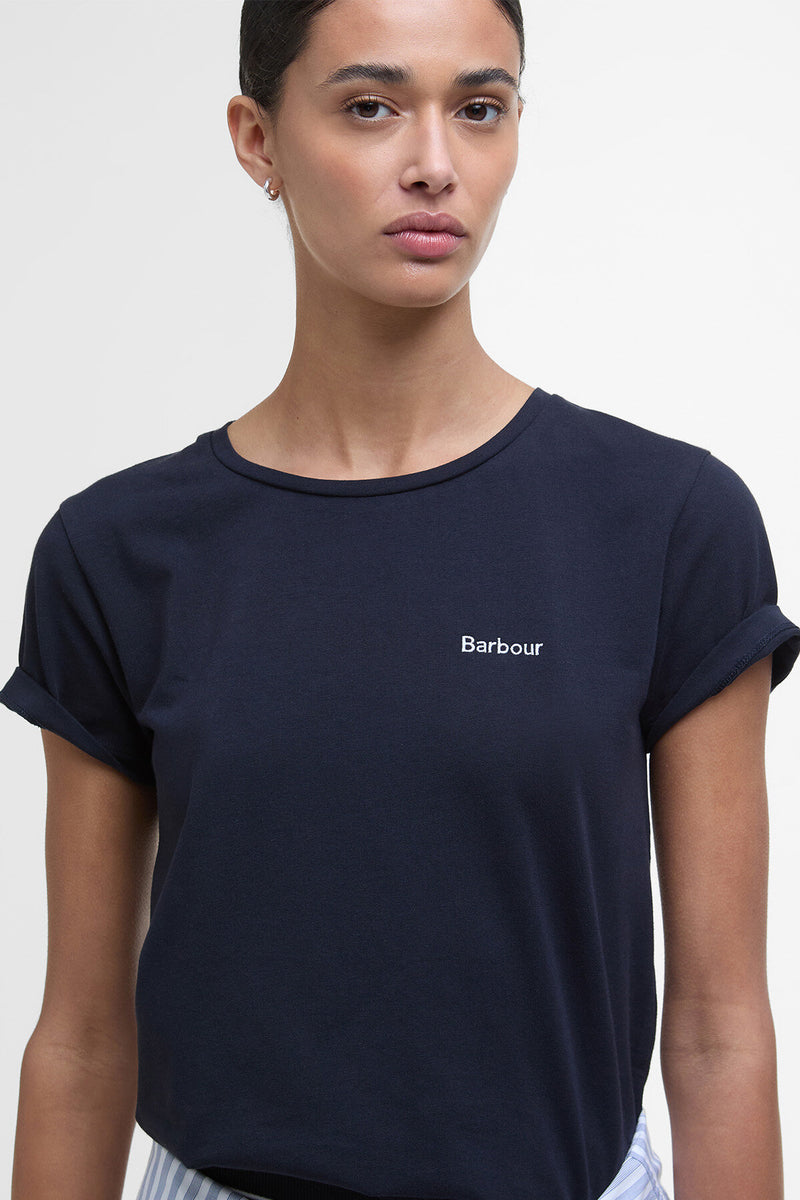 T-shirt con logo Saltford Barbour