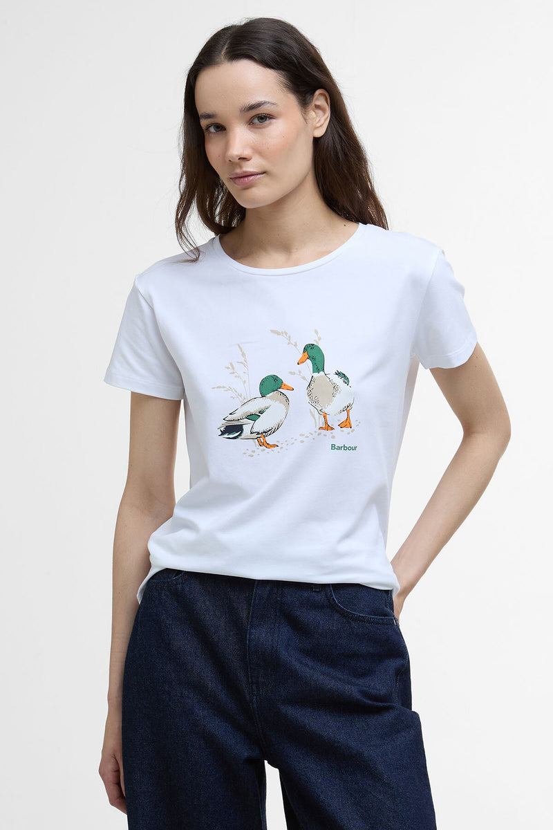 T-shirt con stampa Penfor Barbour