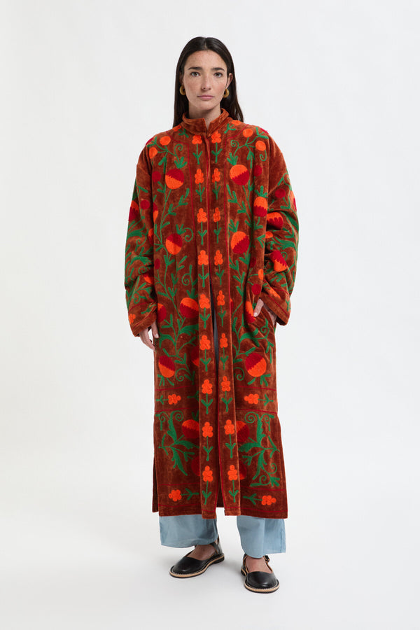 Long Velvet Kimono