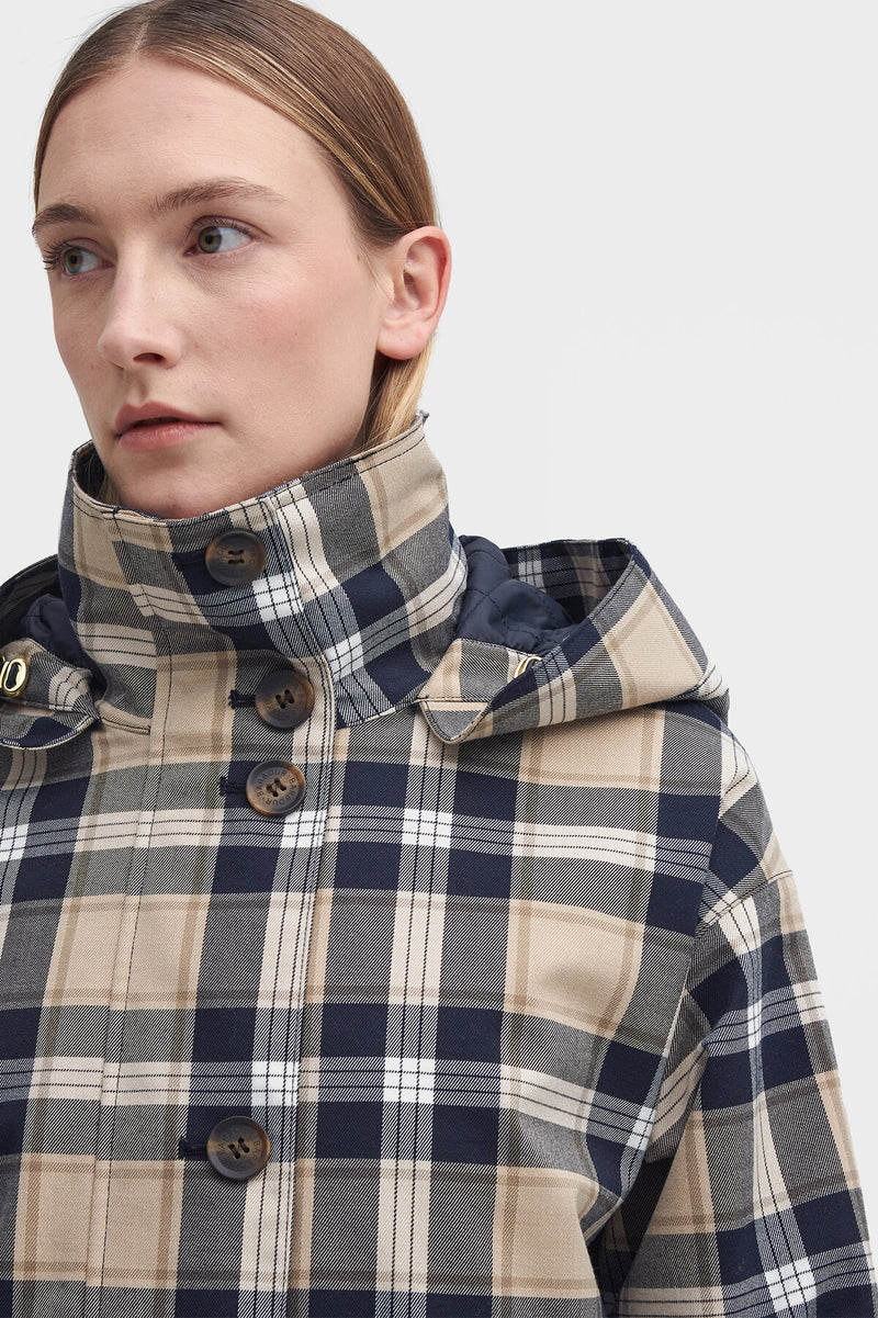 Iris Tartan Waterproof Jacket