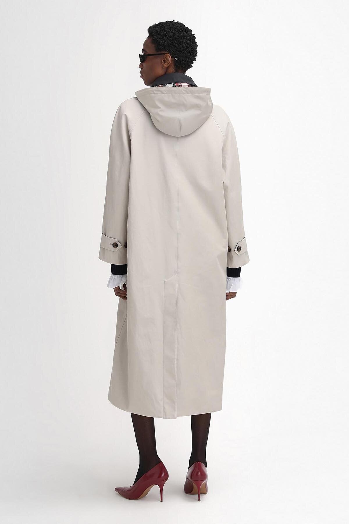 Barbour The Edit by Alexa Natalie Waterproof Trench Coat Mist Barbour The Edit by Alexa Natalie Waterproof Trench Coat Mist