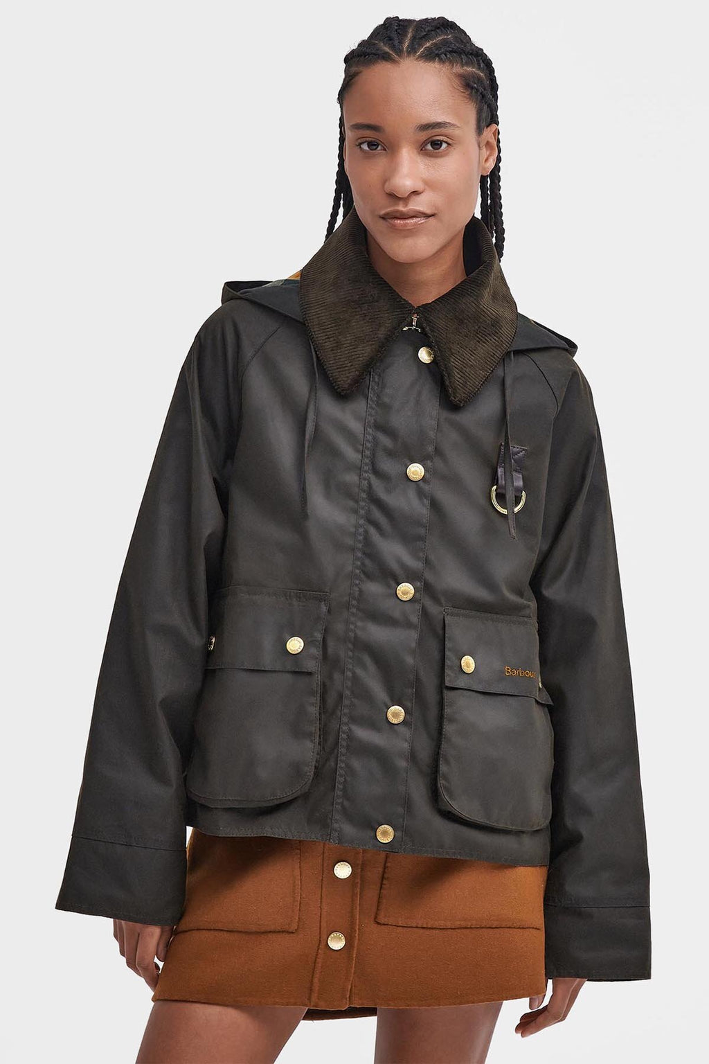 Reighton Spey Waxed Jacket Olive/ancient by Barbour Lady
