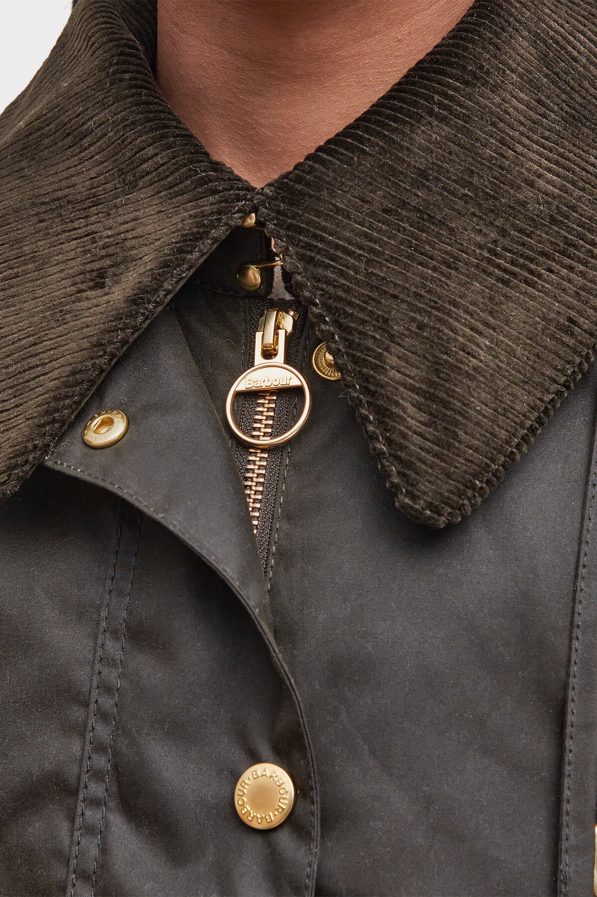 Reighton Spey Waxed Jacket Olive/ancient by Barbour Lady