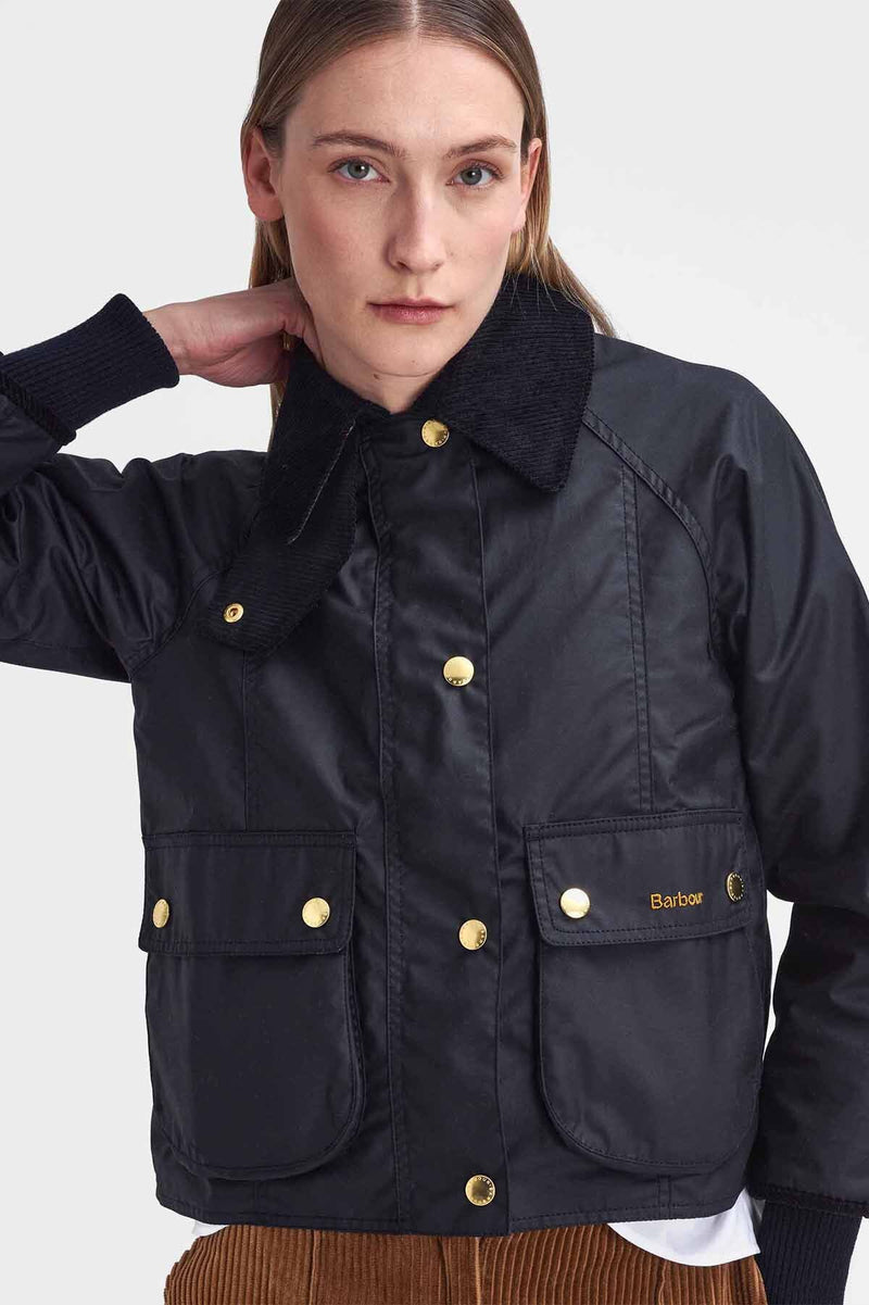 Cropped Beadnell Waxed Jacket