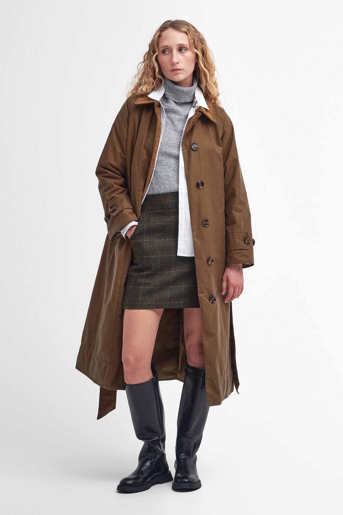 Barbour TRENCH COATトレンチコート サイズ36 UK 1980's〜90's Vintage Barbour “TRENCH COAT” バブアー