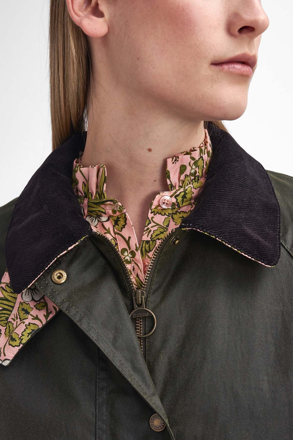 Shelton Wax Jacket Archive olive/eyebri by Barbour Lady