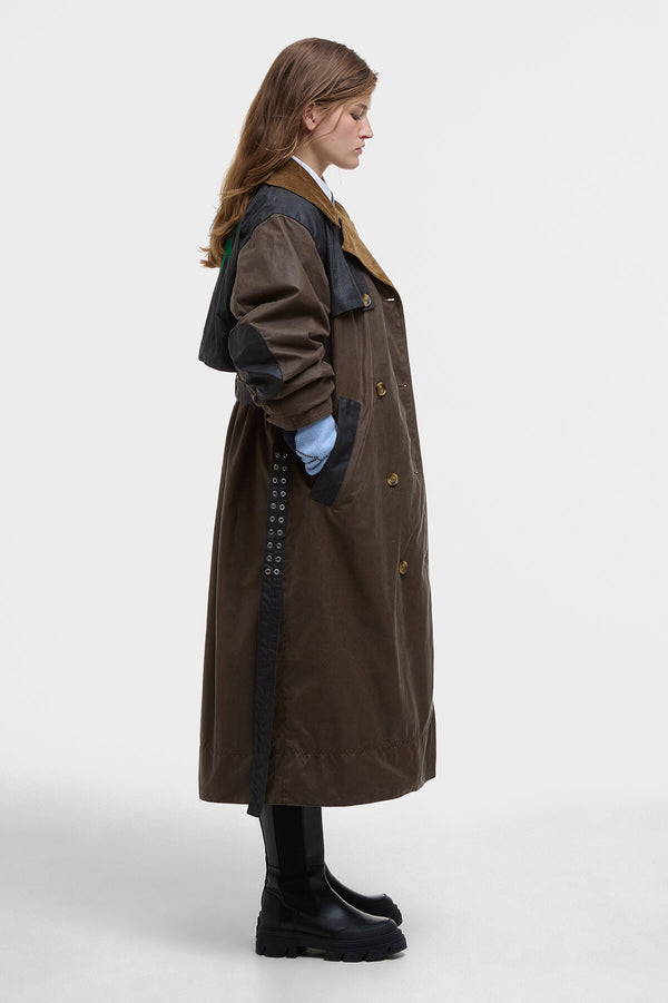 Barbour Ganni Wax Trench