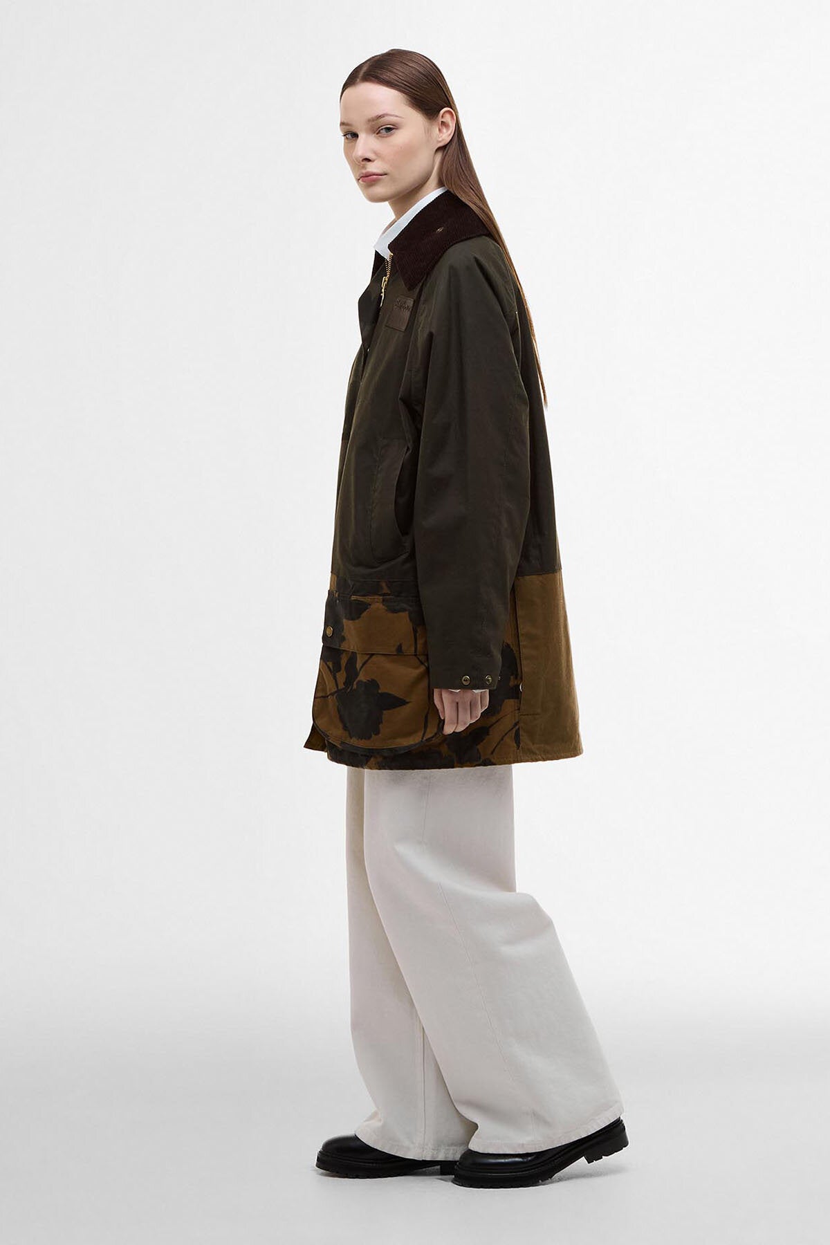 【関税・送料込み】 Baracuta X Barbour ERDEM Jacket Barbour x ERDEM Waxed Beauflower Jacket | Harrods UK