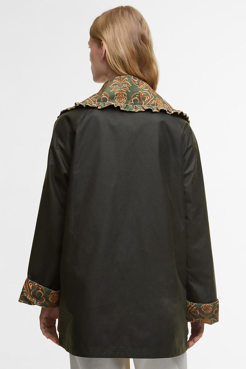 Barbour x FARM Rio Maria-Clara Waxed Jacket