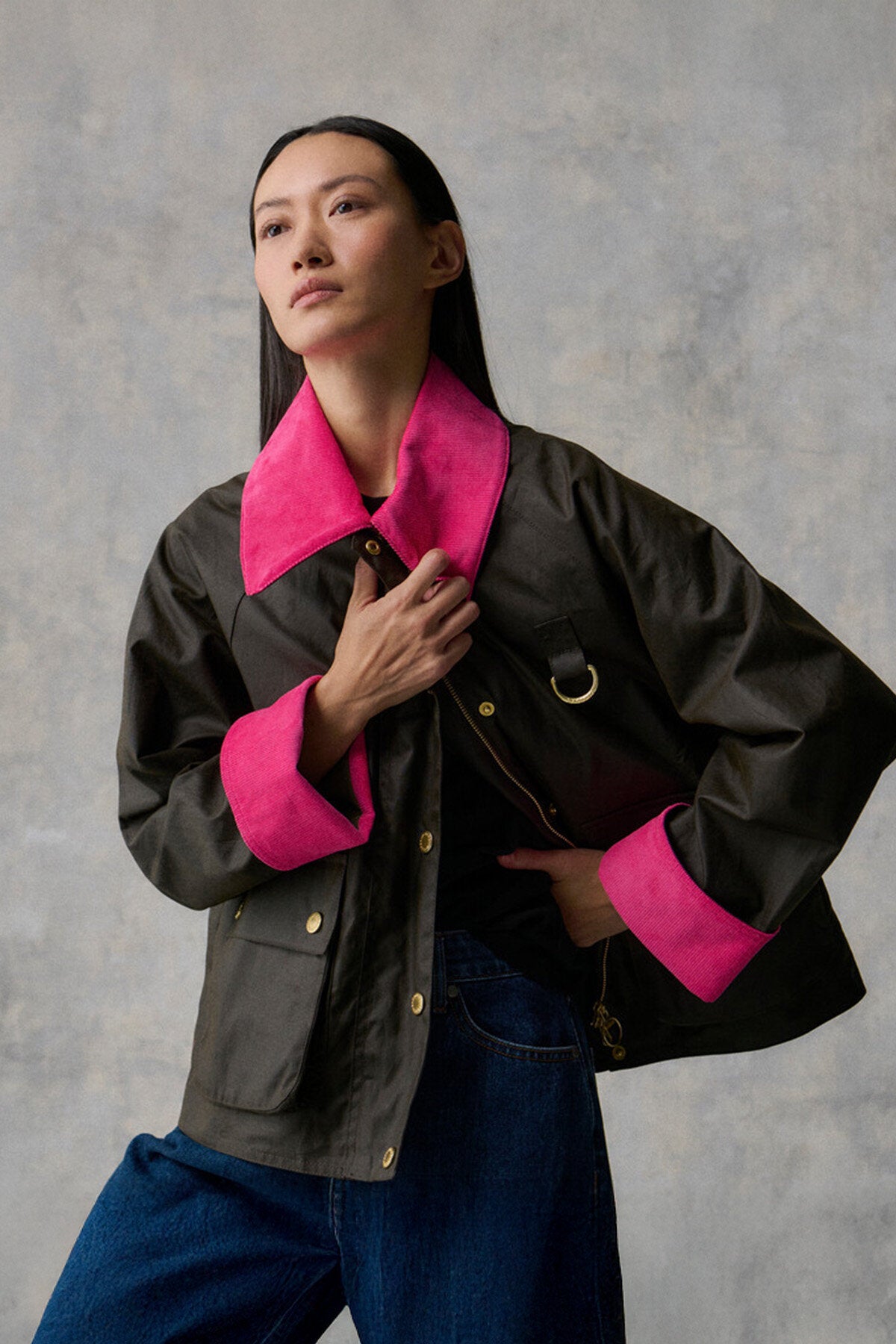 Barbour speyジャケット　セージ　レディース Barbour Icons Spey Waxed Jacket Olive/classic by Barbour Lady