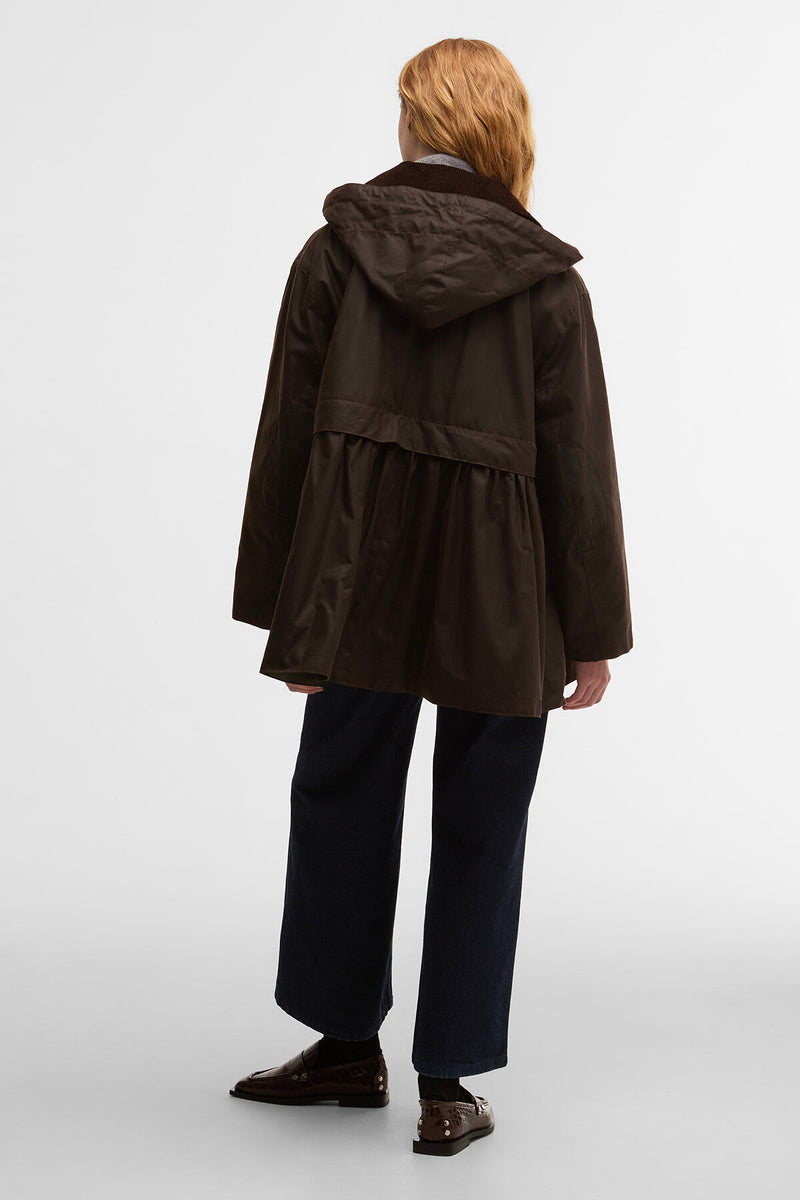 Barbour x GANNI Peplum Waxed Jacket
