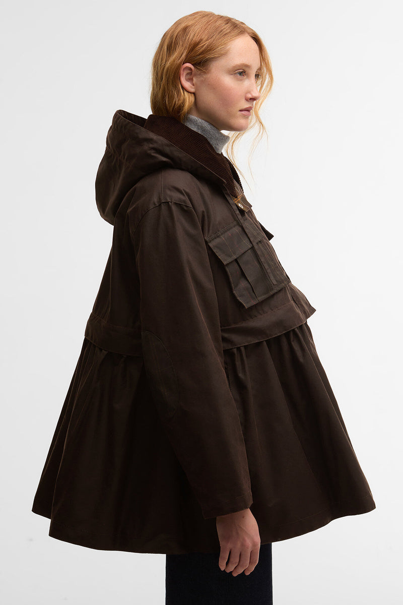 Barbour x GANNI Peplum Waxed Jacket